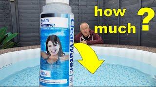 How Much Foam Remover Should I Use in Hot Tub  Clear Water Foam Remover