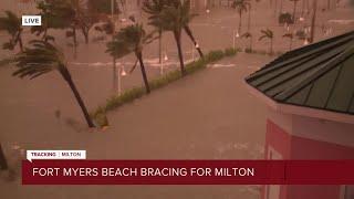 Hurricane Milton Fort Myers Beach Suspends Emergency Services as storm surge rises