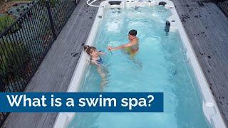 What is a swim spa? features pros cons and more #swimming #spa
