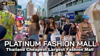  4K HDR  The Best Cheapest Fashion Mall  Platinum Bangkok Mall  Full Walking Tour