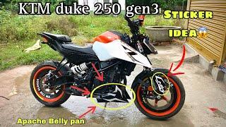 KTM duke 250 gen3 sticker modification #ktm #automobile #ktmduke #modified