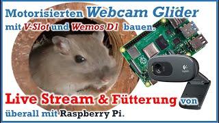 IoT Tierüberwachung und Fütterung WebcamStream über Raspberry Pi und ESP8266 Wemos D1 3d-proto.de