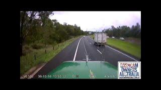 Dash Cam How not to pull out into flowing traffic - M7 NSW