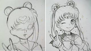 How To Draw Sailor Moon Easy  Drawing Usagi Tsukino