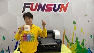 Funsun 2023 A3 UV DTF printer Not only flat material but also cylindrical material can be printed