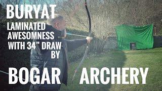 Buryat - laminated Bow with 34 draw bei BogarVegh - Review
