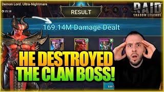 UNBELIEVABLE Lord Shazar Is Insane Top 3 Clan Boss Damage Dealer  Raid Shadow Legends