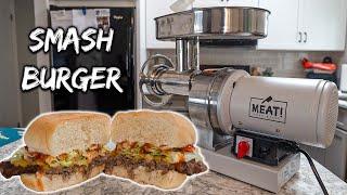 Homemade SMASH BURGER  Grinding Your Own MEAT w MEAT YOUR MAKER