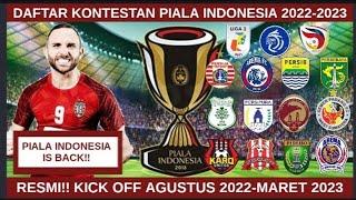 RESM BERIKUT KONTESTAN PIALA INDONESIA 2022-2023 BESERTA JADWAL PERTANDINGANYA