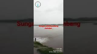 SUNGAI DESA SALAK KEMBANG MELUBER KE ARAH DESA DOMASAN#SHORT