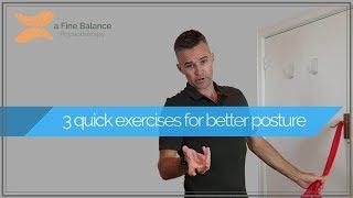 Scotts 3 exercises for better posture