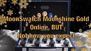 MoonSwatch moonshinegold goes online for charity auction.