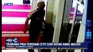 Viral Aksi Pencurian Kotak Amal Masjid di Medan Sumatra Utara - SIM 2609