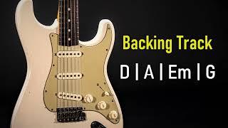 Rock Pop Backing Track D Major  D A Em G  80 BPM  Guitar Backing Track