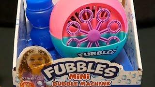 9 minutes Satisfying with Unboxing FUBBLES MINI BUBBLE MACHINE  ASMR