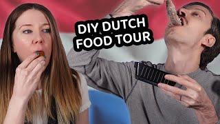 AMERICANS TRY DUTCH FOOD  our DIY dutch food taste test