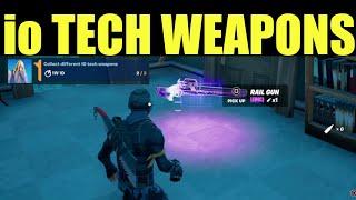 Collect different io tech weapons Location - Fortnite