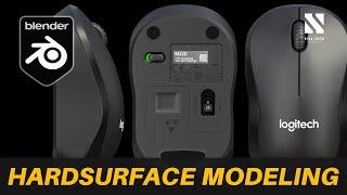 Optical Mouse  Hardsurface Modeling  Blender Tutorial