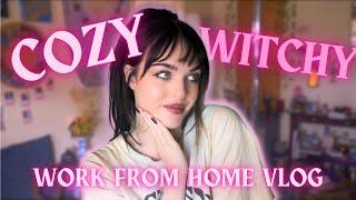 Cozy Work From Home Vlog  GRWM tarot readings Goddess Provisions unboxing & more