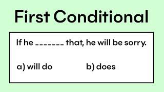 First Conditional  Grammar quiz