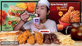 TERBATAL PUASA AKU  GARA² MCD FISH FOLDOVER & MCD AYAM GORENG CILI MANIS  ASMR MUKBANG