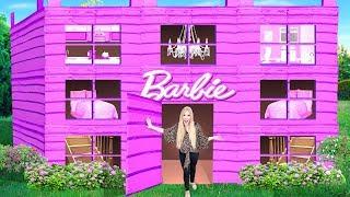 I Made a GIANT Barbie Cardboard Dream House - Challenge