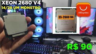 TESTEI O XEON 2680 V4 + RX 5700XT DA VEINEDA DESEMPENHO ABSURDO NO XEON DE R$90