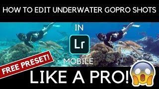 How to Edit  Color Correct Underwater Photos Lightroom Mobile IOS ANDROID TUTORIAL FREE DNG PRESET