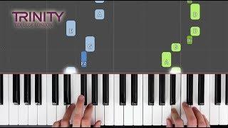 Allemande  TRINITY Piano Grade 1 2018-2020  Synthesia live keys tutorial