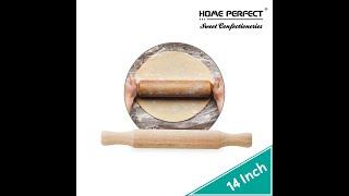 HOME PERFECT 131416 Inch Wooden Baking Dough Rolling Pin W360 Rotate HandleEJ-48334244404070