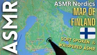 Relaxing Map of Finland  ASMR Nordics