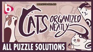 CATS organized neatly  All puzzle solutions  Fun & Cute puzzle game