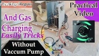 how to repair gas leakage in ac. ac ka gas leakage kise thik kare. kise pressure de compressor se.