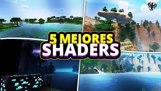 LOS 5 MEJORES SHADERS para MINECRAFT PE 1.20+ GAMA BAJA MEDIA y ALTA TOP SHADERS PE