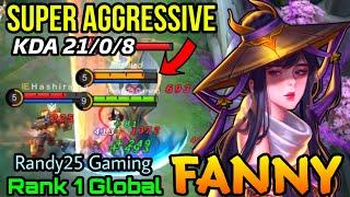 Super Aggresive Fanny 100% OUTPLAY  - Top 1 Global Fanny by Randy25 Gaming - MLBB