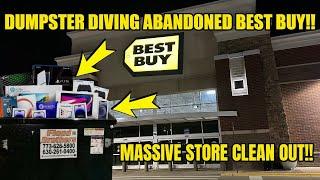 DUMPSTER DIVING ABANDONED BEST BUY STORE CLEAN OUT