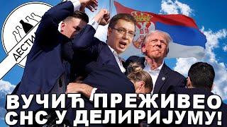 U atentatu na Aleksaнdra Vučića ranjen Donald Tramp - InfoDestilerija