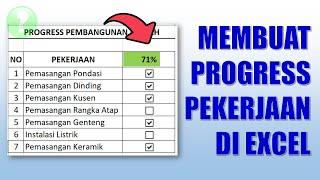 Cara Membuat Progress Pekerjaan di Excel