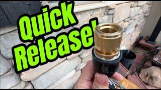 Transform Your Garden HQMPC ¾ Inch Brass Hose Quick Connect - Easy & Durable