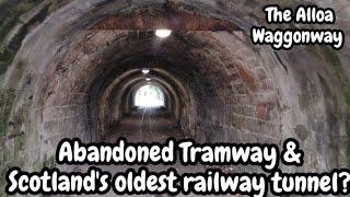 Exploring Alloa Waggonway - abandoned disused narrow gauge Tramway - Alloa Sauchie Clackmannanshire