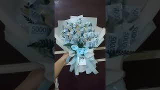 Money Bouquet #buketuang #buket #buketbunga #thrlebaran #angpaolebaran #bouquet #diybuket #tutorial