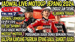 JADWAL MOTOGP JEPANG 2024PERSAINGAN JUARA DUNIA MAKIN SERUTIM JEPANG TEKAD BANGKIT DIRACE KANDANG