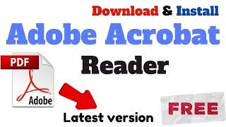 How to Download and Install Adobe Acrobat Reader for Free on Window 71011 in Laptop  Pc Hindi