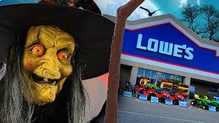 12 foot MUMMY ANIMATRONIC and AWESOME HALLOWEEN INFLATABLES at LOWES 2022  WITCH CLOWNS