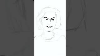 Как рисовать лицо в Procreate  #рисование_на_айпаде #как_рисовать_лицо