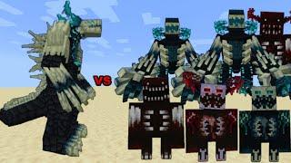 Wardenzilla VS powerful Wardens  Minecraft Mob Battle