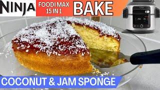 COCONUT & JAM SPONGE *BAKE* NINJA FOODI Recipe  Easy Cake Recipe