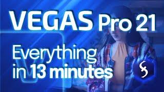 Vegas Pro  - Tutorial for Beginners in 13 MINUTES   Vegas Pro 21 