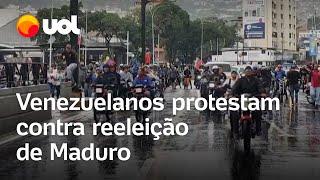 Resultado das eleições da Venezuela Caracas tem protesto contra Maduro veja vídeo