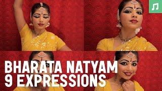 Learn how to practice the 9 facial expressions for Bharata Natyam Indian traditional dance